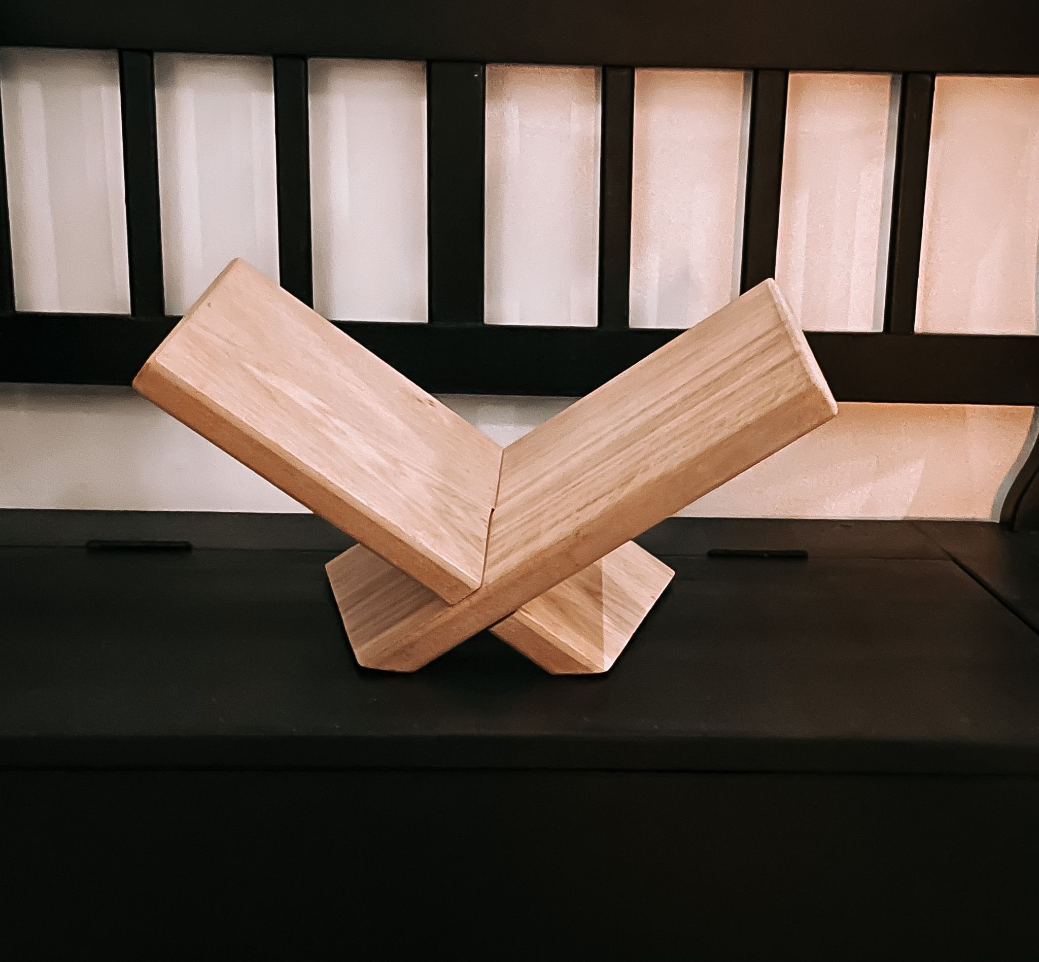 Boekenstandaard Oak Look
