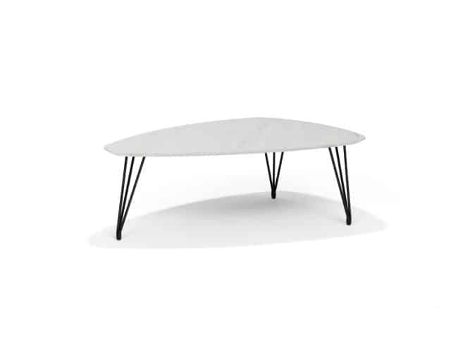 Set Salontafel Hpl Kiezel 130x70x45 En 95x55x40 Cm