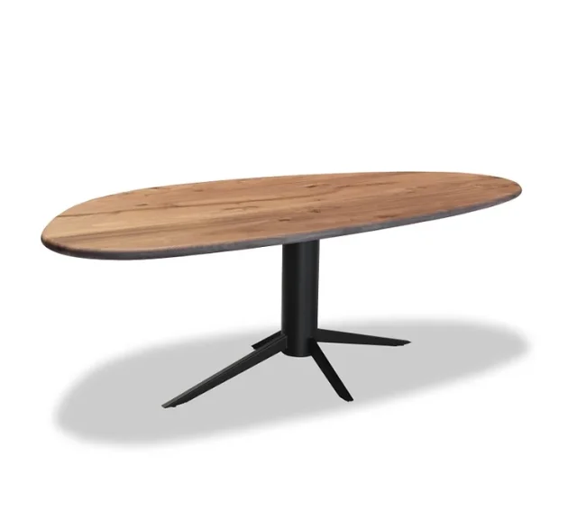 Organisch Organishe Noten Notenhout Eettafel Tafel