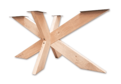 Eiken onderstel matrix, koker 15x5cm