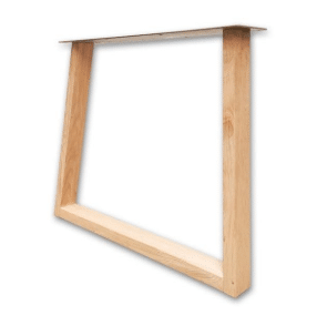 Eiken onderstel Trapezium, koker 8x4cm (set van 2)