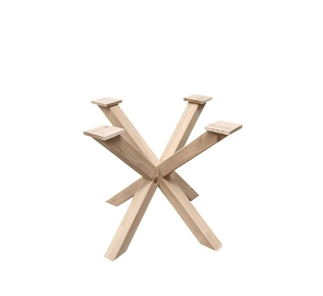 Eiken onderstel matrix, koker 8x8cm