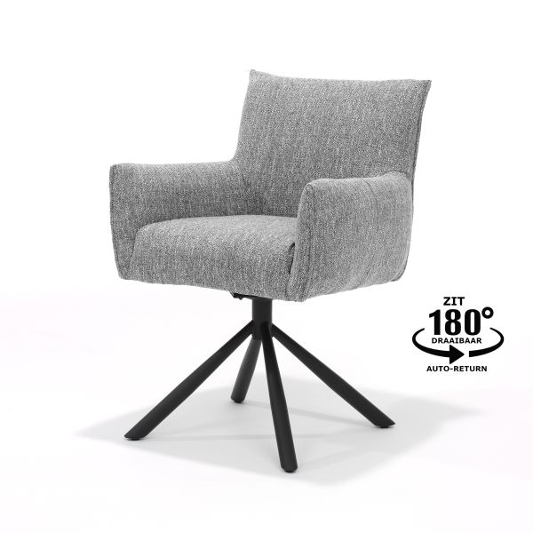 Eetkamerstoel Focus Grey - draaivoet