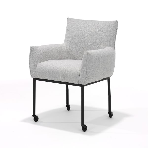 Eetkamerstoel Giant Beige - met wielen
